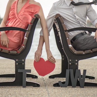 Wynnum Esplanade Portrait: Tish and Jun on a bench