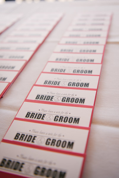 Bride and Groom's wedding favours