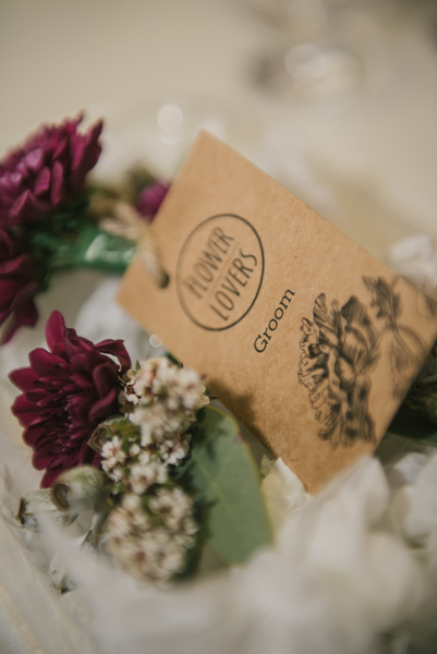 Groom's boutonnieres from Flower Lovers